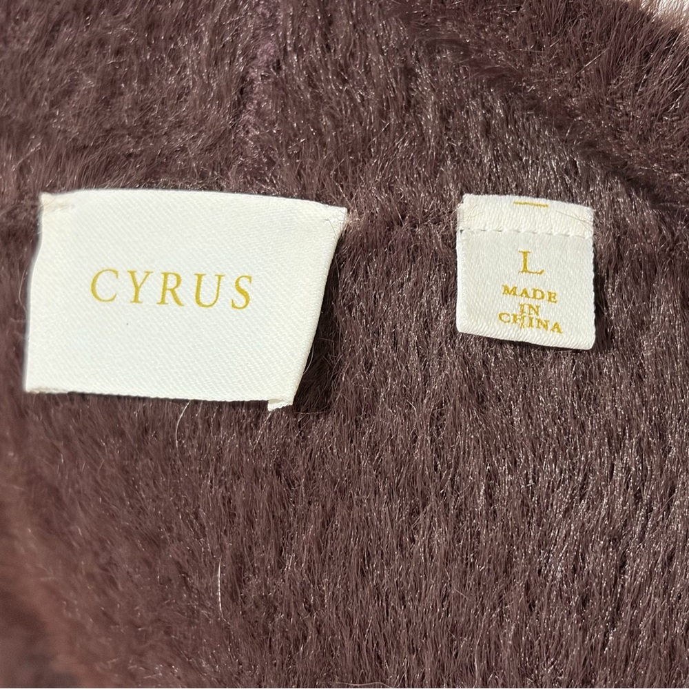 Cyrus Faux Mink Cardigan - Picture 3 of 4